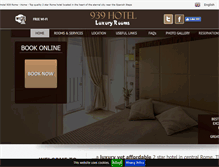 Tablet Screenshot of hotel939.com